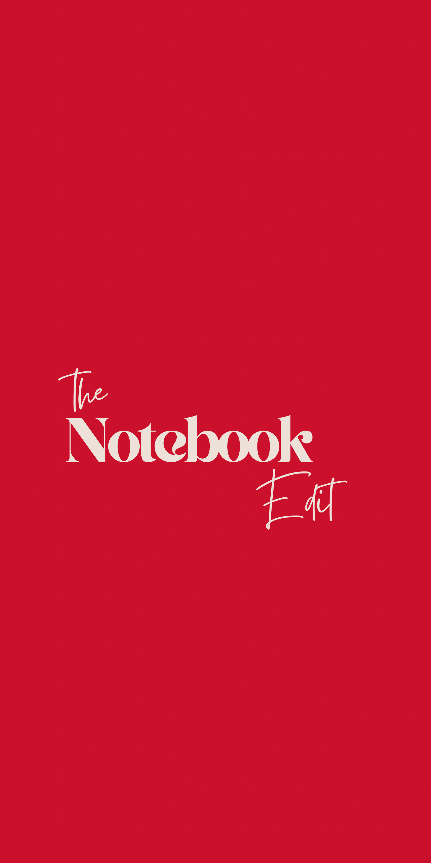 The Notebook Edit